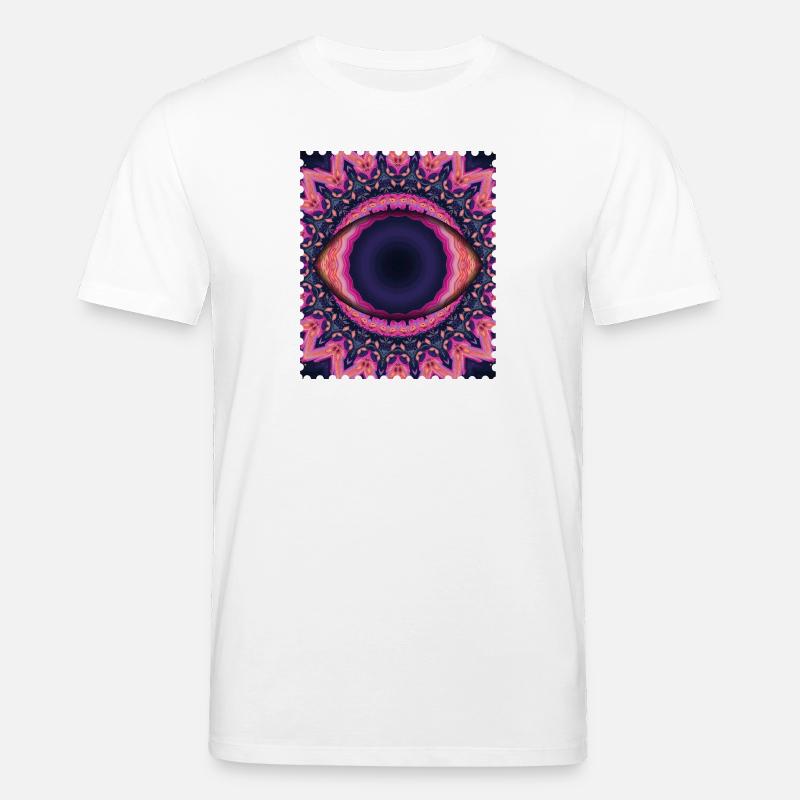 Psychedelisches Augenmandala - Stanley/Stella Unisex Bio-T-Shirt CREATOR  - Weiß