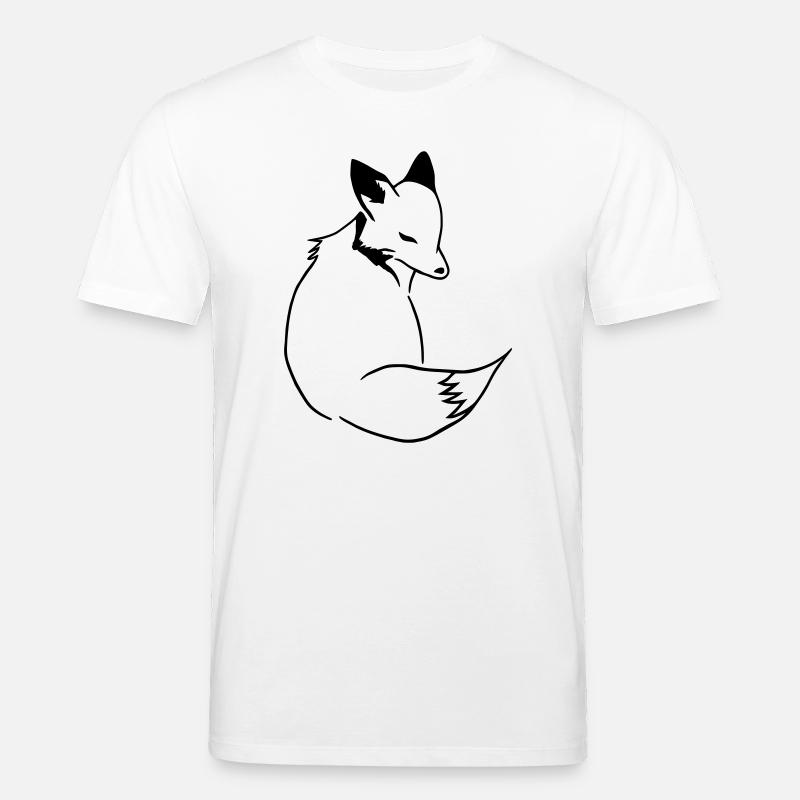 Fuchs Comic: Schlau, Foxy & Manga Style - Stanley/Stella Unisex Bio-T-Shirt CREATOR  - Weiß