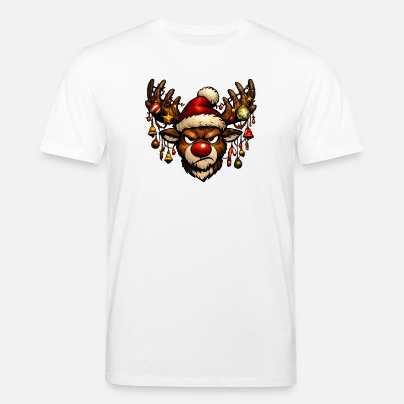 Rudolph Rentier schlechte Laune - Stanley/Stella Unisex Bio-T-Shirt CREATOR  - Weiß