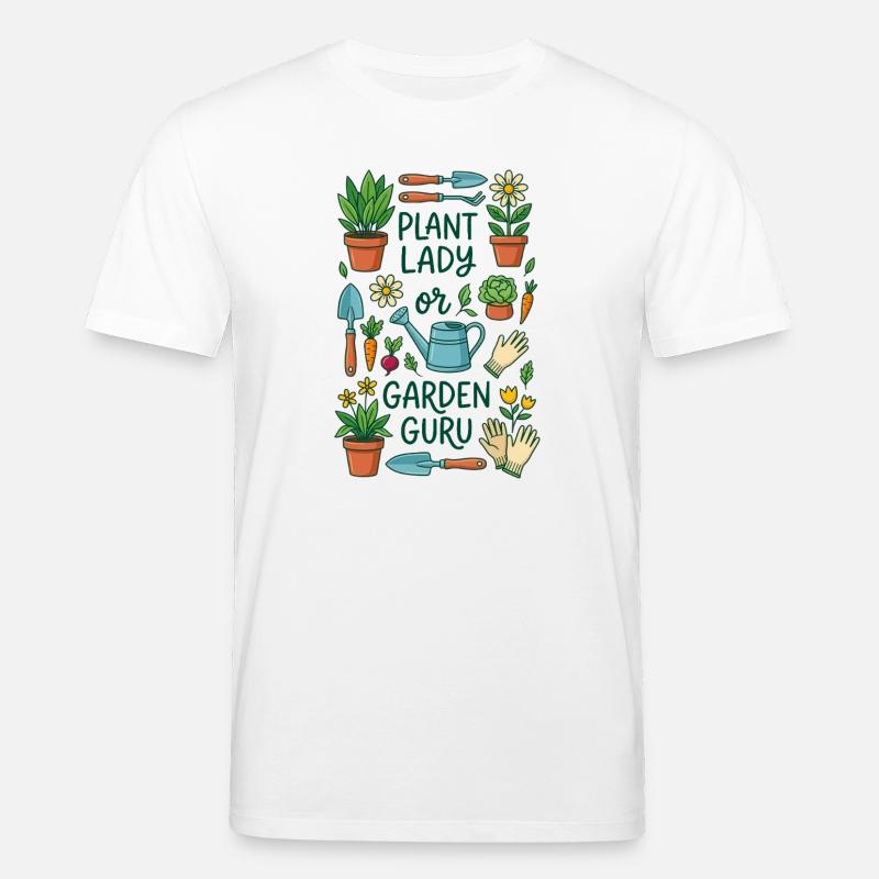 Der Pflanzenliebhaber oder Gartenexperte - Stanley/Stella Unisex Bio-T-Shirt CREATOR  - Weiß