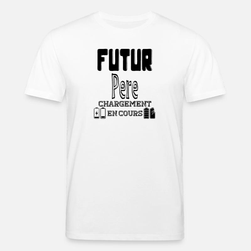 Father-to-be Loading In Progress - Stanley/Stella CREATOR Unisex Organic T-Shirt - white