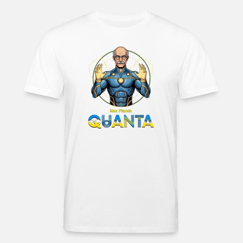 Quanta-Planck-Superheld - Stanley/Stella Unisex Bio-T-Shirt CREATOR  - Weiß