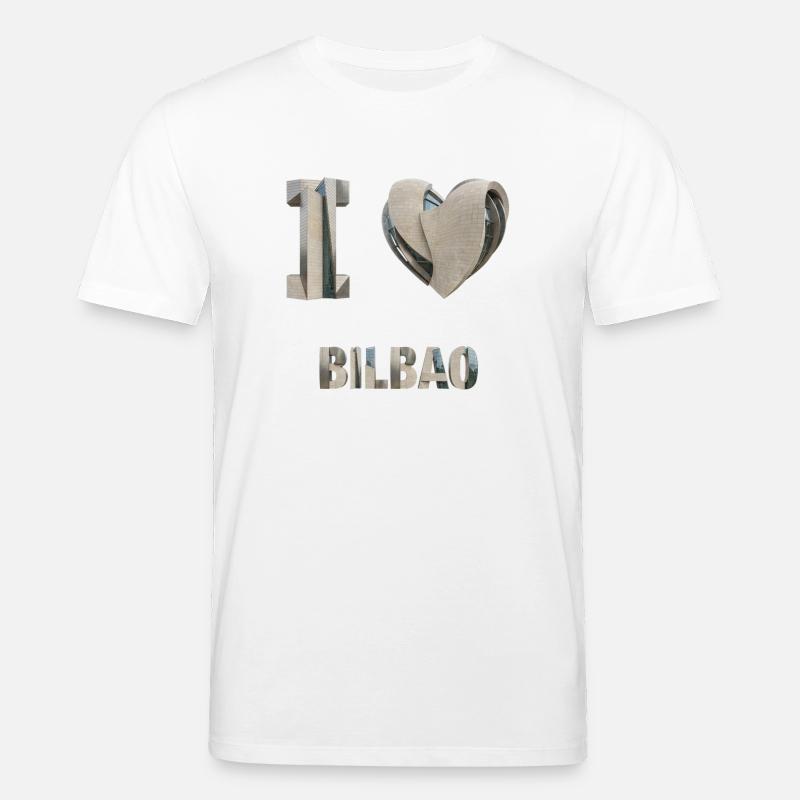 I Love Bilbao – Modern Architectural Design - Stanley/Stella Unisex Bio-T-Shirt CREATOR  - Weiß