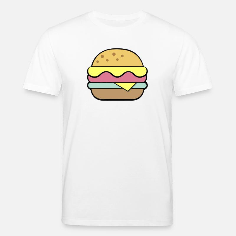 Cheeseburger | Restauration rapide - T-shirt bio CREATOR Stanley/Stella Unisexe - blanc
