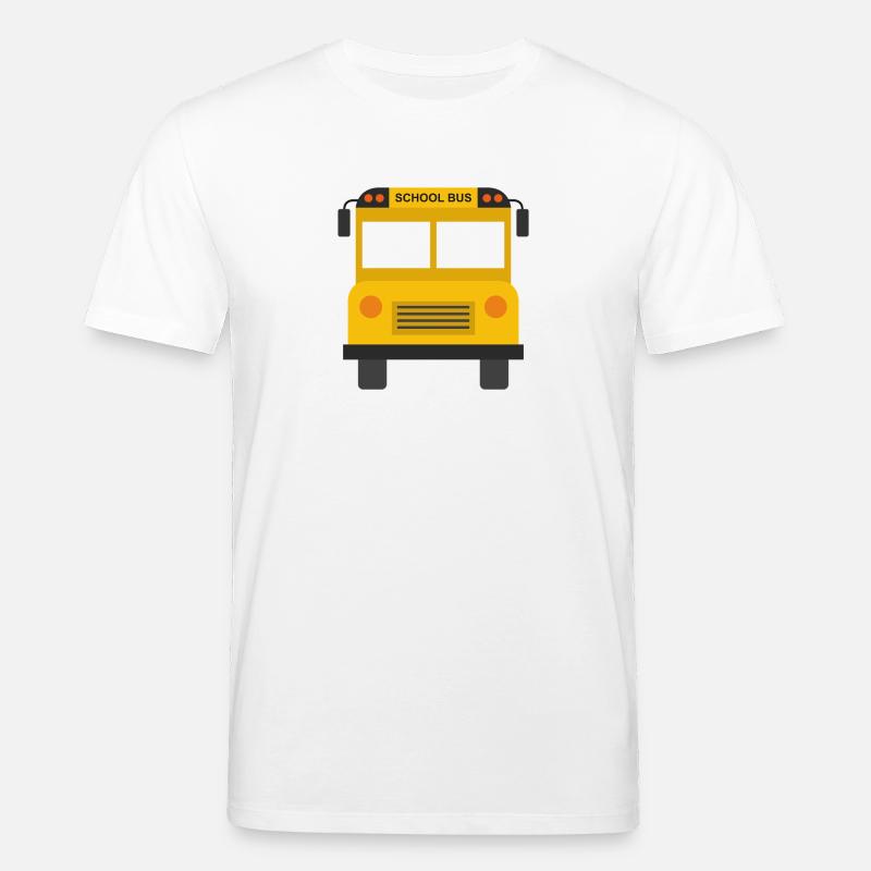Schulbusfront - Stanley/Stella Unisex Bio-T-Shirt CREATOR  - Weiß