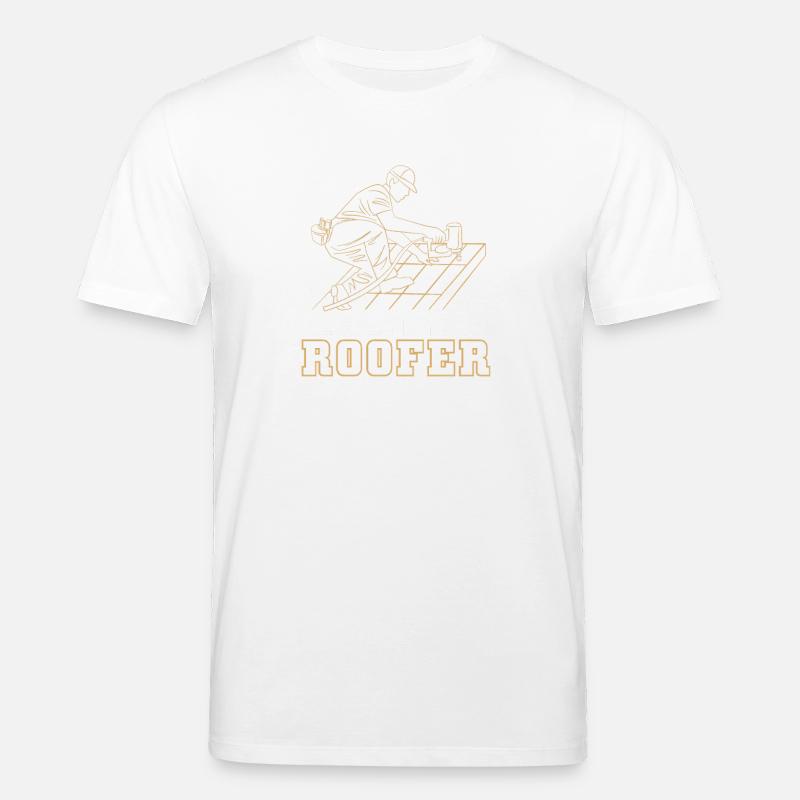 Dachdecker Handwerker Beruf Spruch - Stanley/Stella Unisex Bio-T-Shirt CREATOR  - Weiß