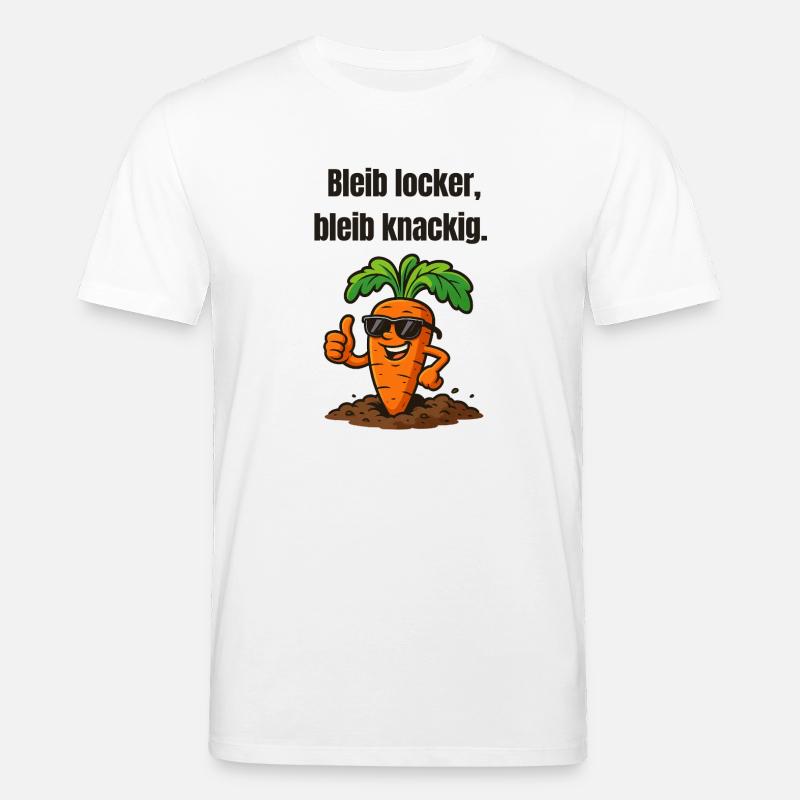 Karotte mit Stil: Locker Knackig - Stanley/Stella Unisex Bio-T-Shirt CREATOR  - Weiß