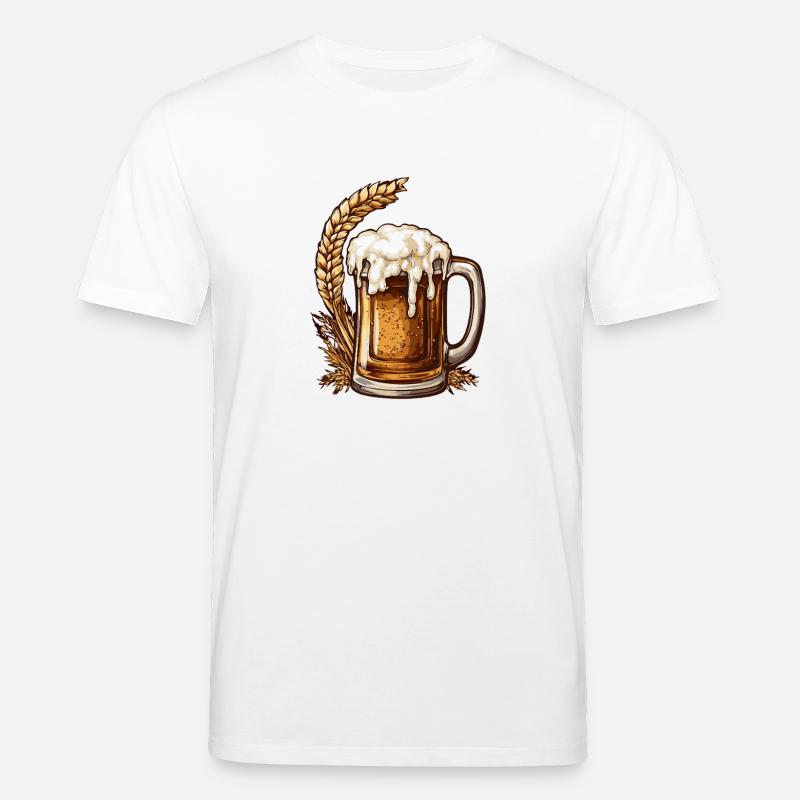 Bier Bierglas Weizenbier - Stanley/Stella Unisex Bio-T-Shirt CREATOR  - Weiß