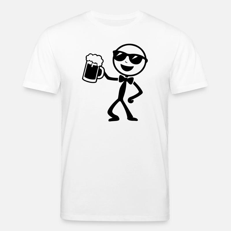 Bräutigam Strichmännchen Jga - Stanley/Stella Unisex Bio-T-Shirt CREATOR  - Weiß
