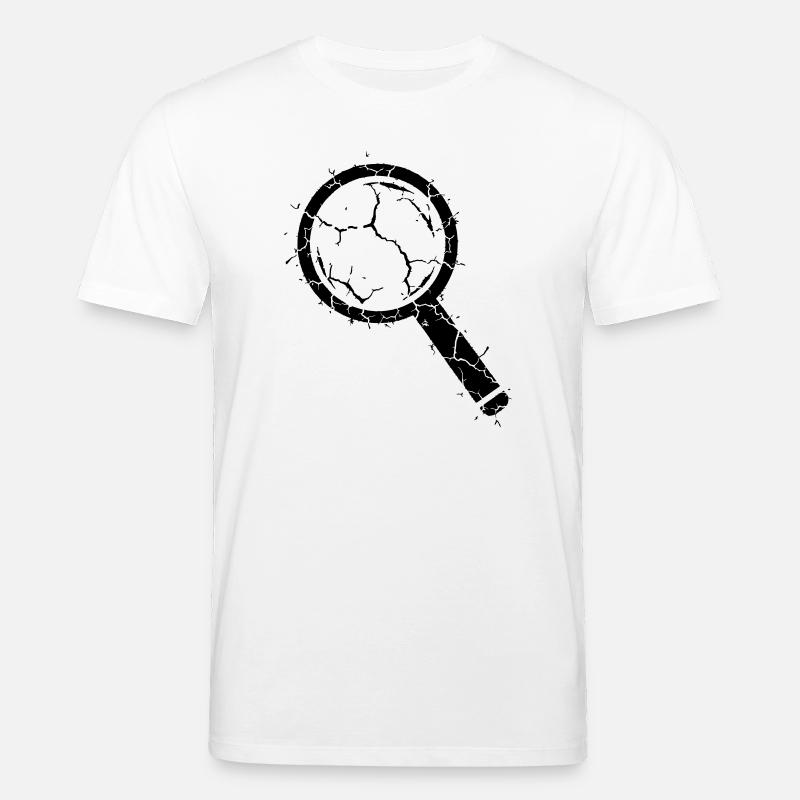 Zerbrochene Lupe Splitter Glas Vektor - Stanley/Stella Unisex Bio-T-Shirt CREATOR - Weiß