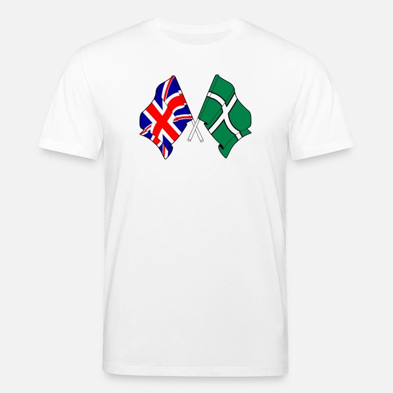 Devon & Great Britain Cross - Stanley/Stella Unisex Bio-T-Shirt CREATOR  - Weiß