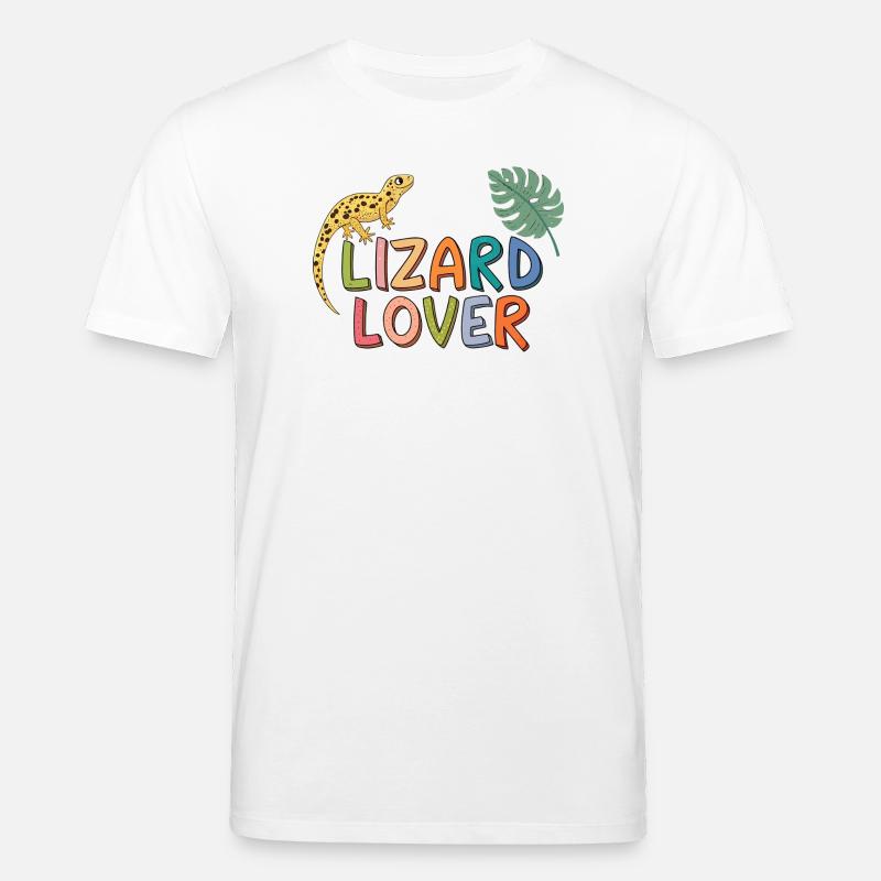 Lizard Lover Couleurs - T-shirt bio CREATOR Stanley/Stella Unisexe - blanc