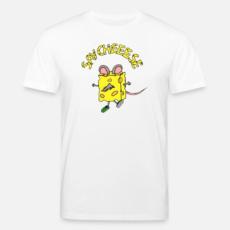 Héros fromage dans le style comic - T-shirt bio CREATOR Stanley/Stella Unisexe - blanc