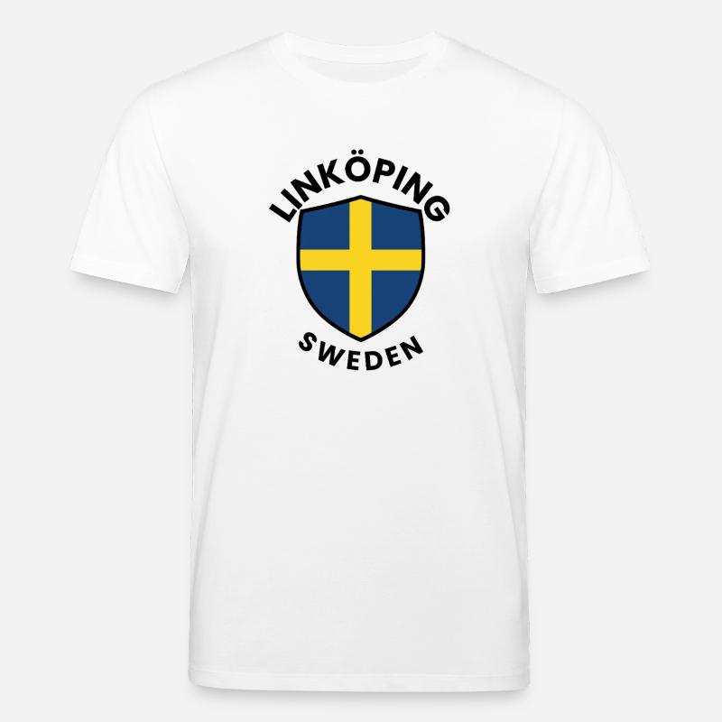 LÄNKÖPING-Schild Schweden - Stanley/Stella Unisex Bio-T-Shirt CREATOR  - Weiß