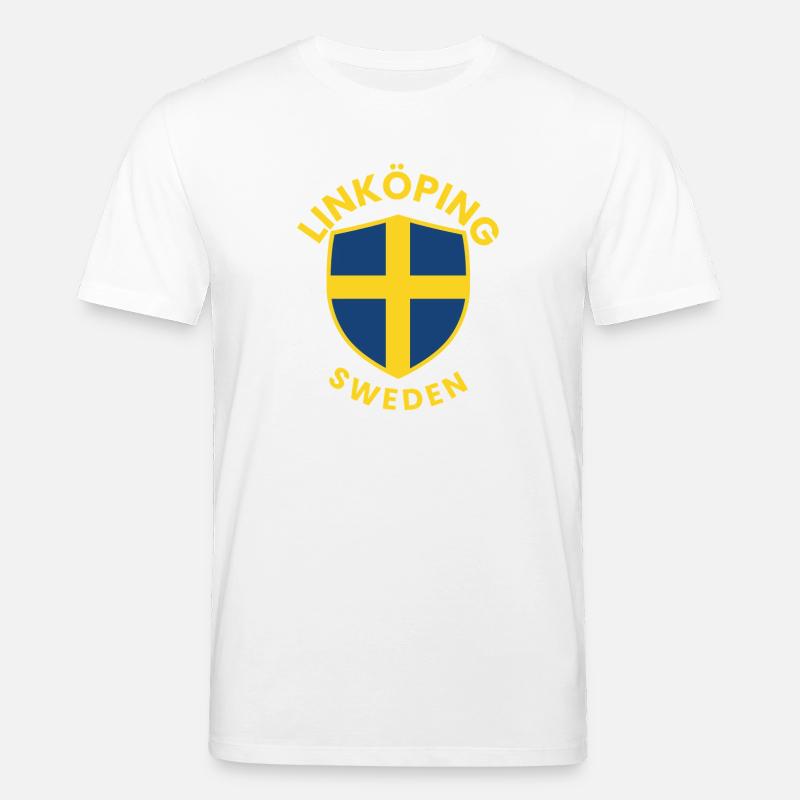 Linköping Suède Shield Tee - T-shirt bio CREATOR Stanley/Stella Unisexe - blanc