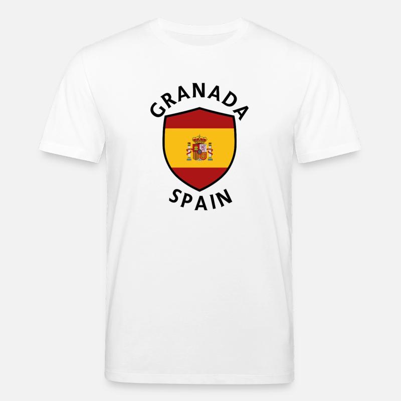Granada-Spanien-Schild - Stanley/Stella Unisex Bio-T-Shirt CREATOR  - Weiß