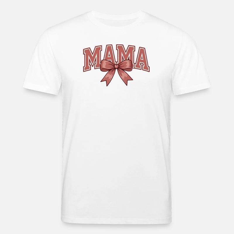 Mama Schleife – Süßes Mama Statement Design - Stanley/Stella Unisex Bio-T-Shirt CREATOR - Weiß