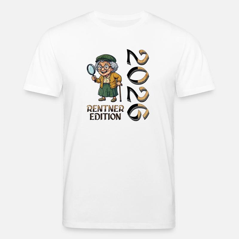 Rentner Ruhestand Design - Stanley/Stella Unisex Bio-T-Shirt CREATOR  - Weiß