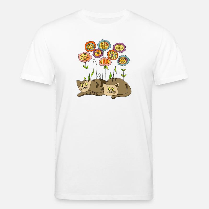 Katzen - Stanley/Stella Unisex Bio-T-Shirt CREATOR  - Weiß