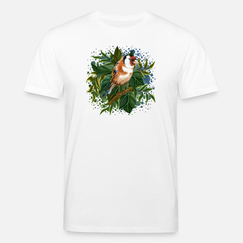 Bunter Vogel - Stanley/Stella Unisex Bio-T-Shirt CREATOR  - Weiß
