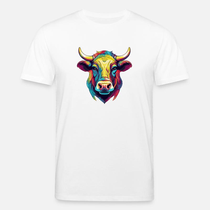 Stier Tier Comic - Stanley/Stella Unisex Bio-T-Shirt CREATOR  - Weiß
