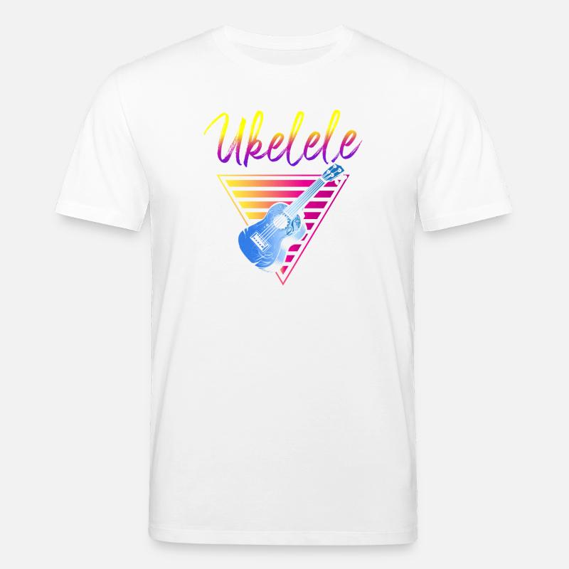Hawaiian Ukulele Uke Retro 80s 90s - Stanley/Stella Unisex Bio-T-Shirt CREATOR  - Weiß
