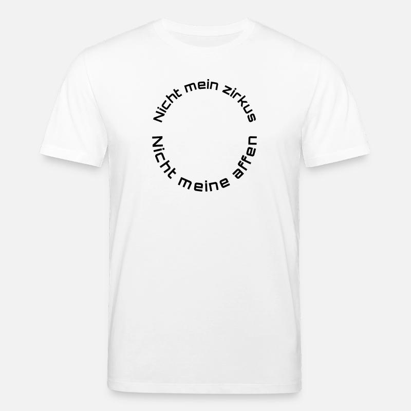 Pas mon cirque – Pas mes singes - T-shirt bio CREATOR Stanley/Stella Unisexe - blanc