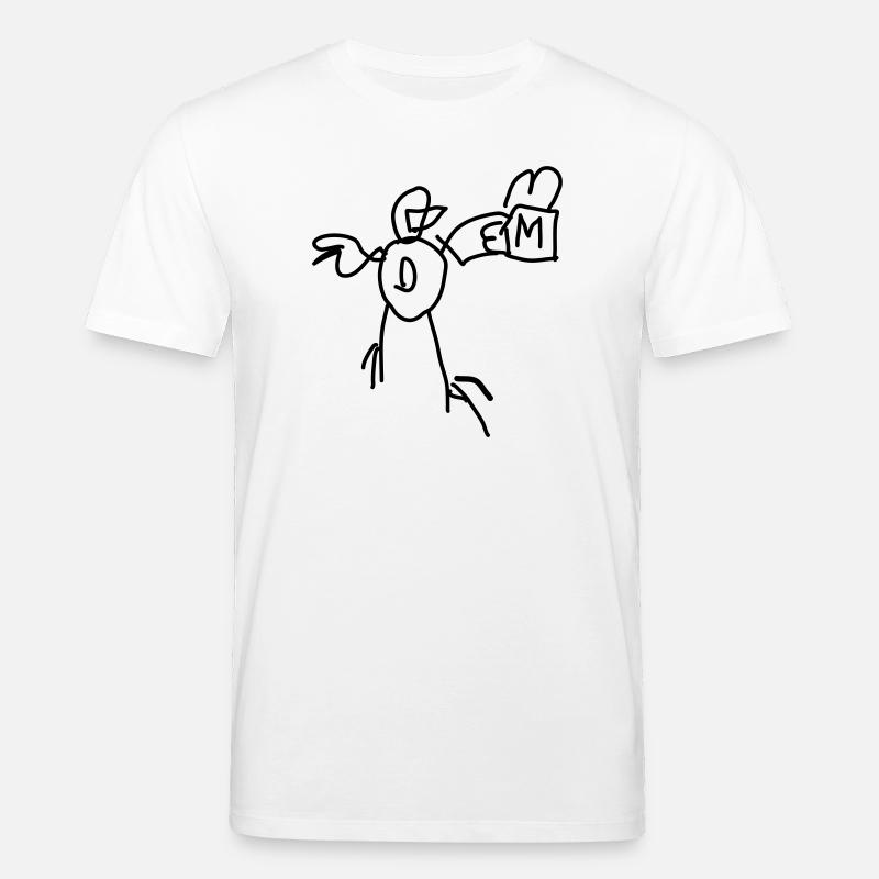 Canard avec menu de restauration rapide - T-shirt bio CREATOR Stanley/Stella Unisexe - blanc