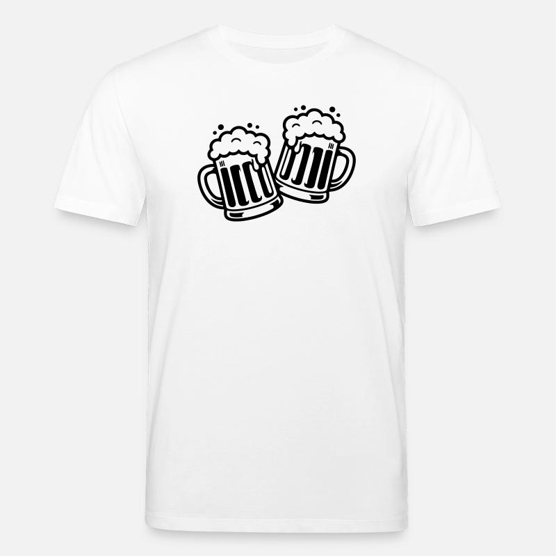 Bierkrug Prost Comic Bier - Stanley/Stella Unisex Bio-T-Shirt CREATOR - Weiß