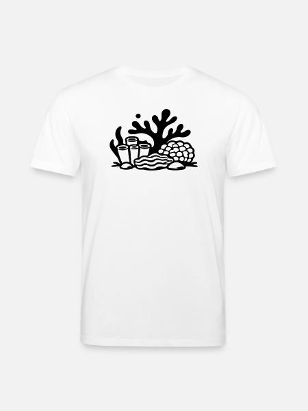 Océan récif corallien - T-shirt bio CREATOR Stanley/Stella Unisexe - blanc