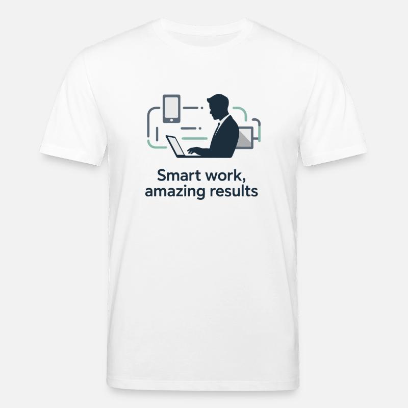 Smart Work Tech Silhouette - Stanley/Stella Unisex Bio-T-Shirt CREATOR  - Weiß