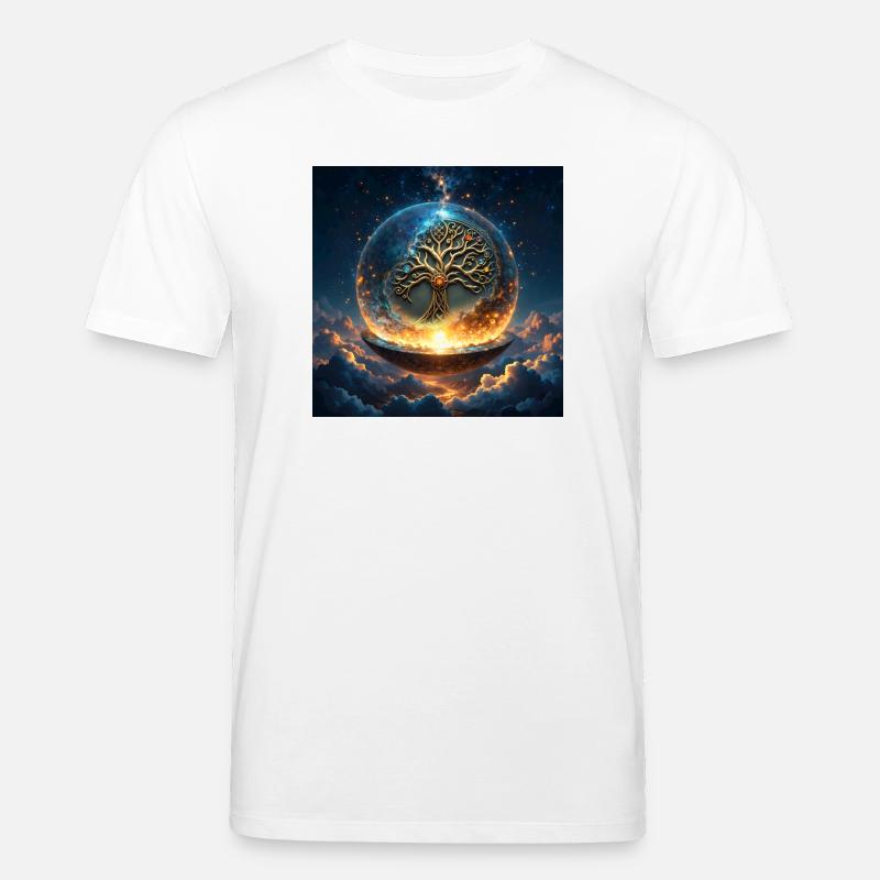 Arbre de l’Orbe Céleste - T-shirt bio CREATOR Stanley/Stella Unisexe - blanc