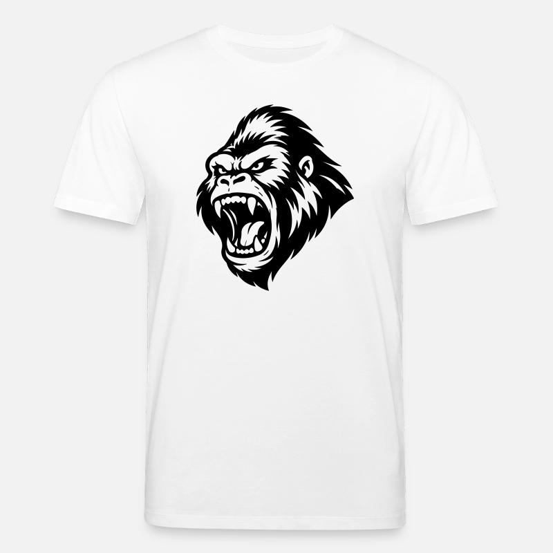 Gorilla Aggressiv - Stanley/Stella Unisex Bio-T-Shirt CREATOR  - Weiß