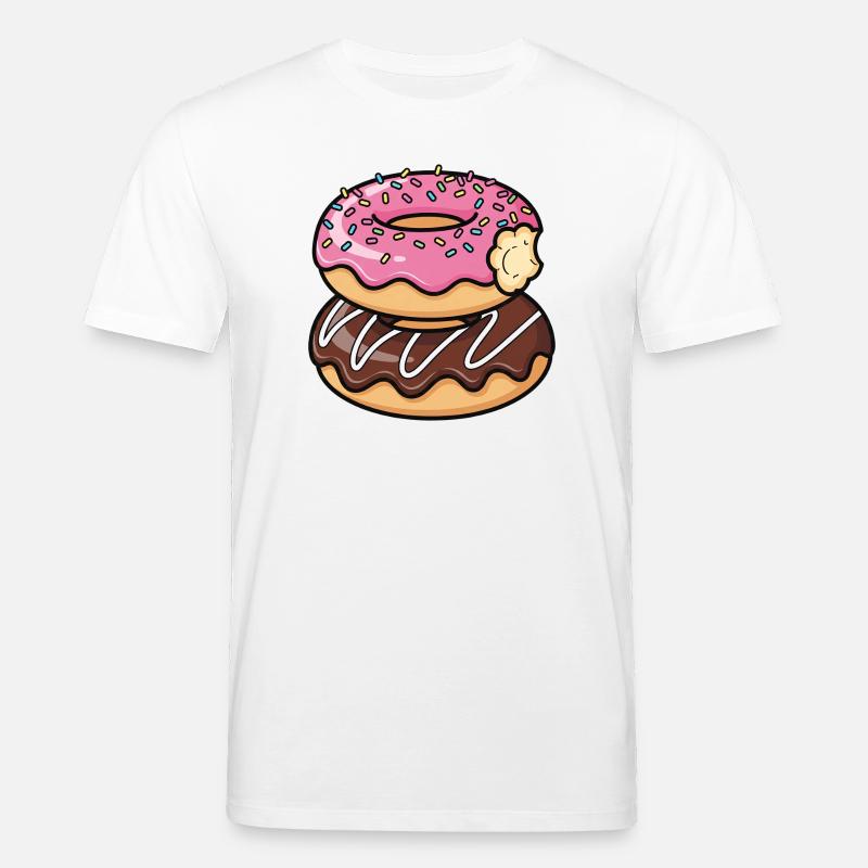 Sweet Stack Donuts Pop Art - T-shirt bio CREATOR Stanley/Stella Unisexe - blanc