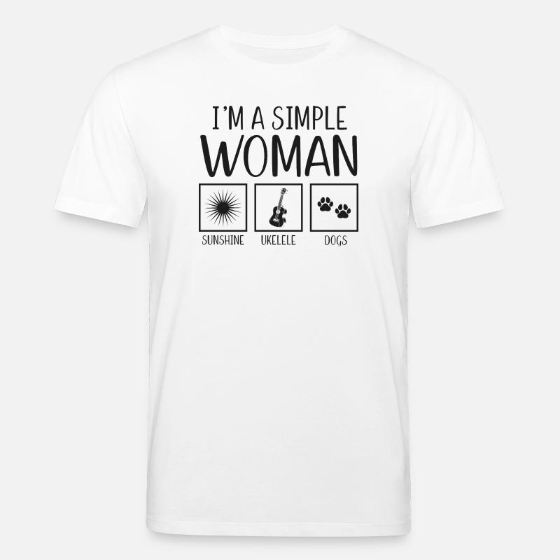 Hawaiian Ukulele Uke I'm A Simple - Stanley/Stella Unisex Bio-T-Shirt CREATOR - Weiß