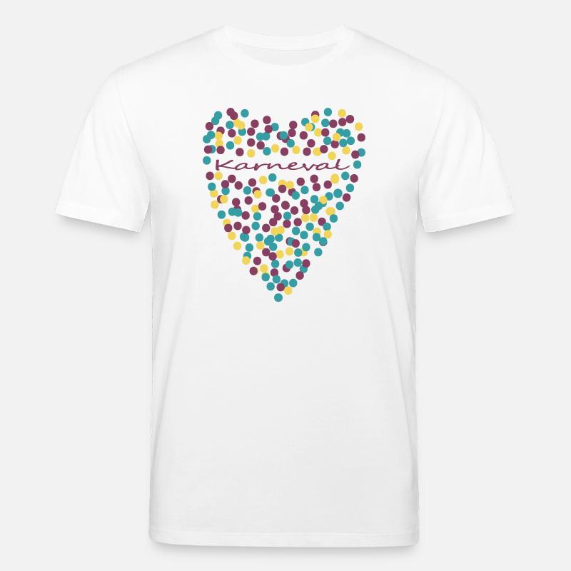 Karneval mit Herz - Stanley/Stella Unisex Bio-T-Shirt CREATOR  - Weiß