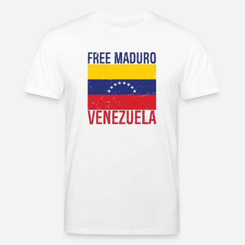 Drapeau du Venezuela de Maduro libre - T-shirt bio CREATOR Stanley/Stella Unisexe - blanc