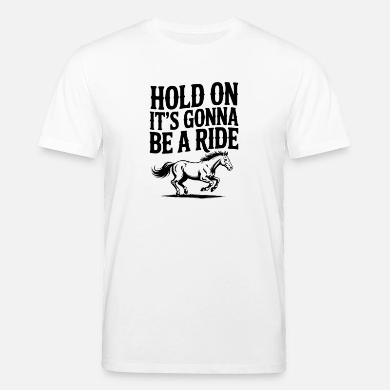 Warte kurz – Es wird eine Fahrt - Stanley/Stella Unisex Bio-T-Shirt CREATOR  - Weiß