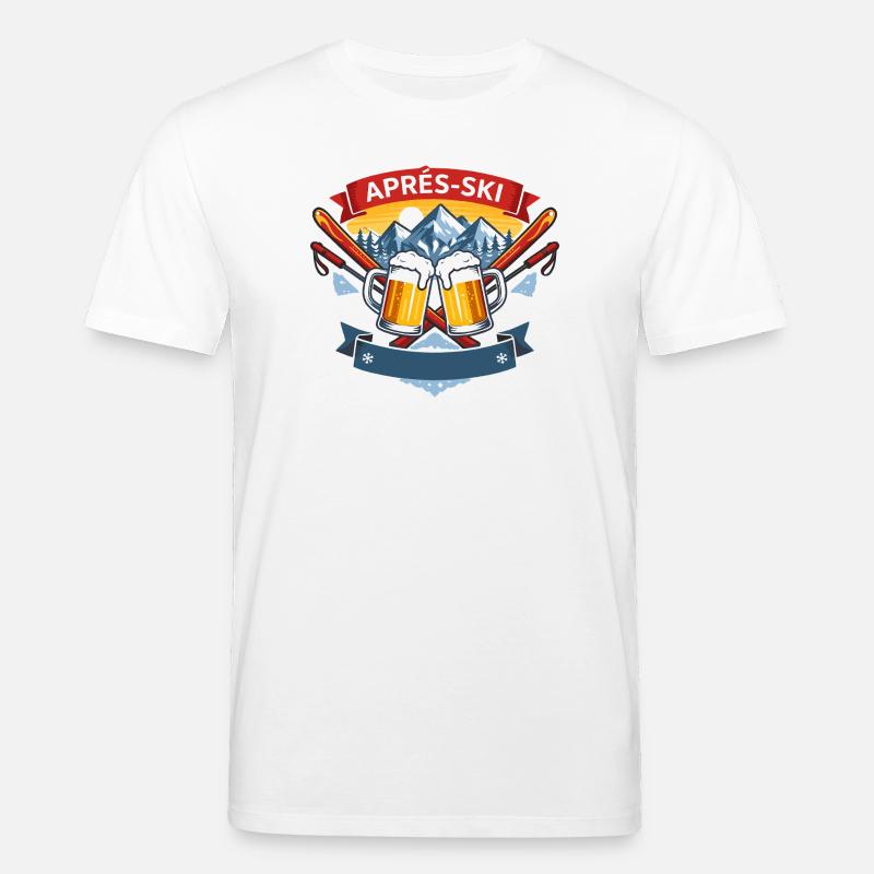 Après Ski Comic Design - T-shirt bio CREATOR Stanley/Stella Unisexe - blanc