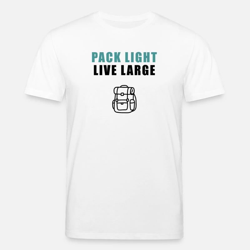 Pack Light Live Large Backpack - Stanley/Stella CREATOR Unisex Organic T-Shirt - white