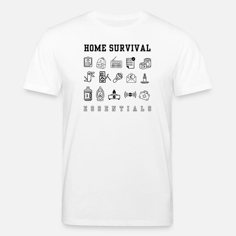Notfallplan – Weltuntergang - Stanley/Stella Unisex Bio-T-Shirt CREATOR  - Weiß