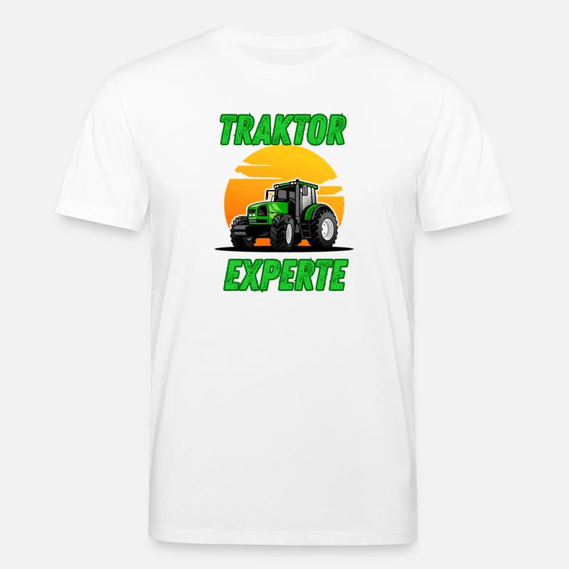 Traktor Experte - Stanley/Stella Unisex Bio-T-Shirt CREATOR  - Weiß