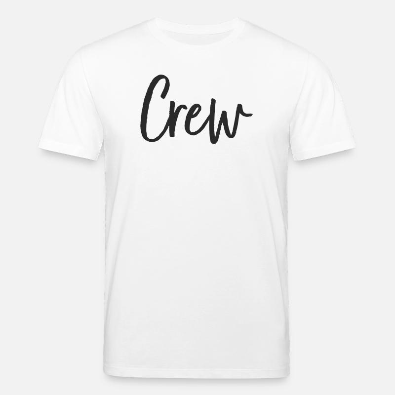 Conception du lettrage manuel de l’équipage - T-shirt bio CREATOR Stanley/Stella Unisexe - blanc
