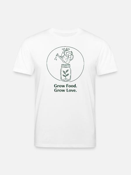 Ekologisk trädgårdsodling, hållbart jordbruk - Ekologisk T-shirt CREATOR unisex från Stanley/Stella - vit