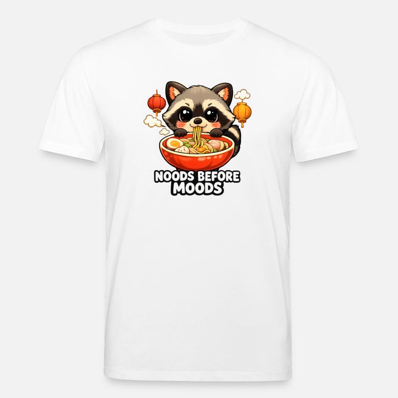 Ramen Noods Before Moods Waschbär - Stanley/Stella Unisex Bio-T-Shirt CREATOR  - Weiß