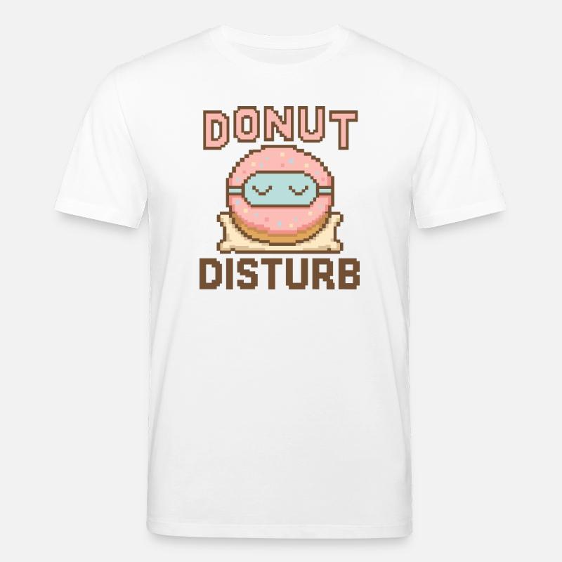 Donut Disturb – Süßer Schlafmodus - Stanley/Stella Unisex Bio-T-Shirt CREATOR  - Weiß