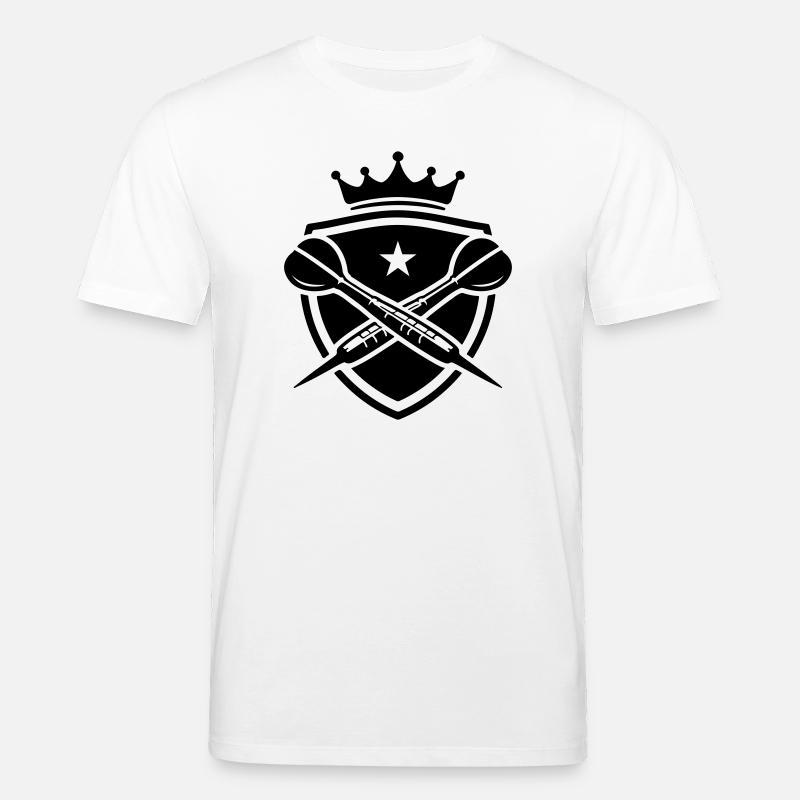 Blason de fléchettes Fléchettes - T-shirt bio CREATOR Stanley/Stella Unisexe - blanc