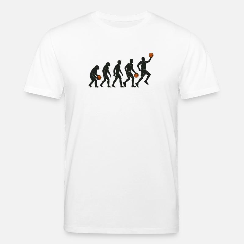 Évolution du joueur de basket - T-shirt bio CREATOR Stanley/Stella Unisexe - blanc