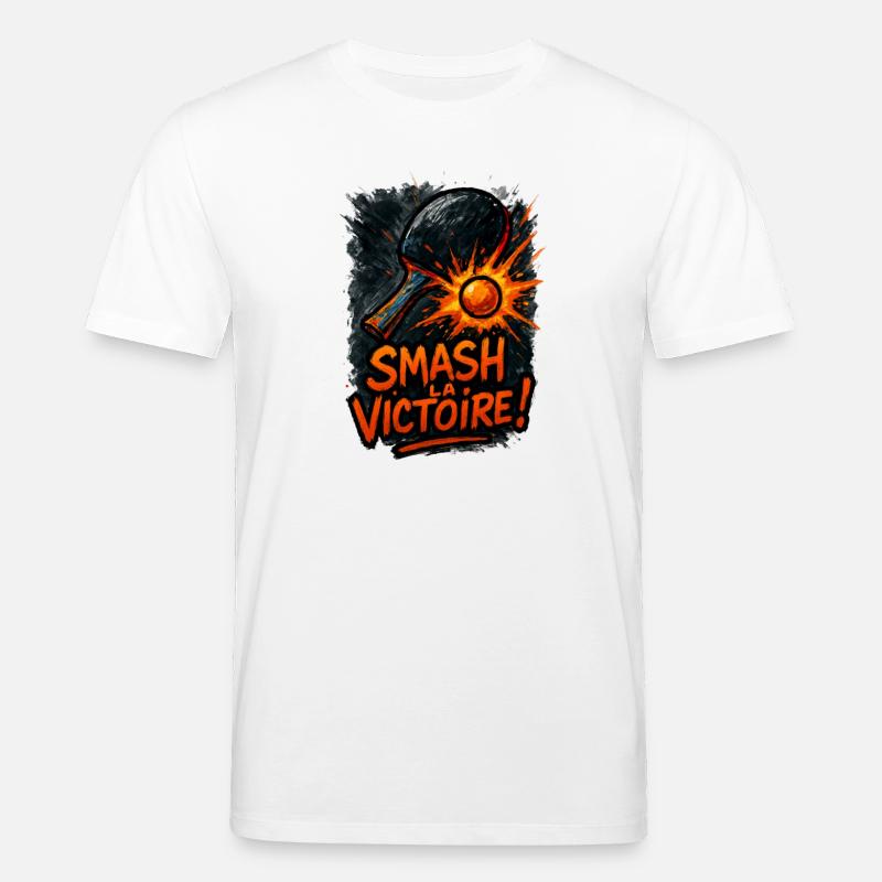 Zerstört den Sieg! Tischtennis - Stanley/Stella Unisex Bio-T-Shirt CREATOR - Weiß