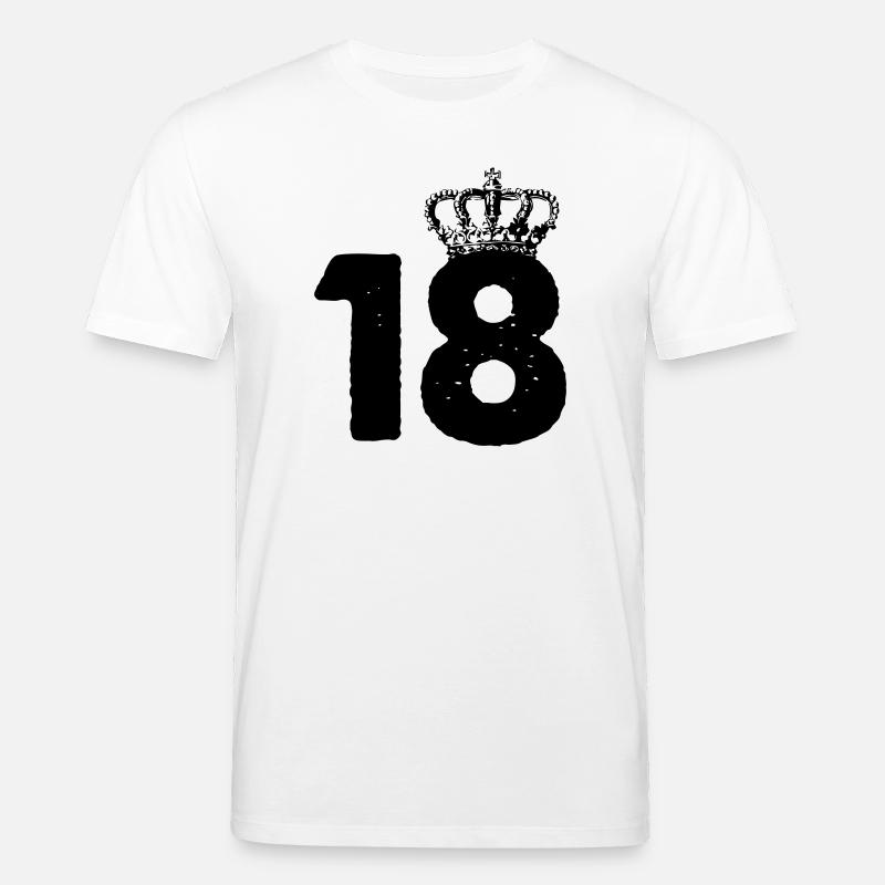 18 couronnes - T-shirt bio CREATOR Stanley/Stella Unisexe - blanc